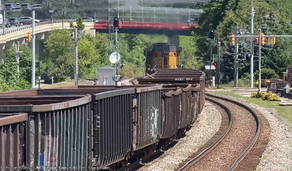 UP 8956 is crossing Broad Blvd.